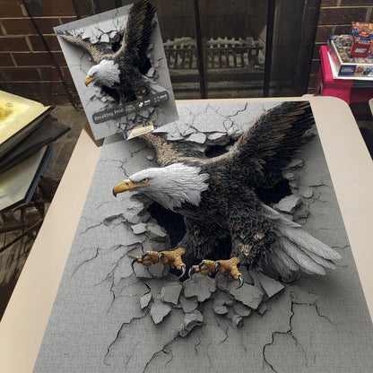 Breaking Free Eagle Wooden Jigsaw Puzzle 1000 Pieces