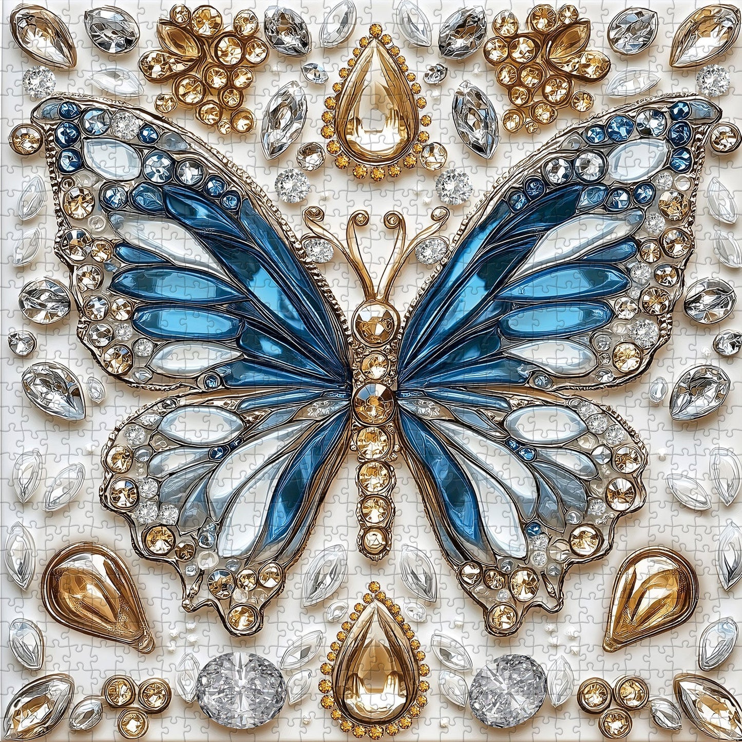 Butterfly's Crystal Symphony Wooden Jigsaw Puzzle 1000 Pieces