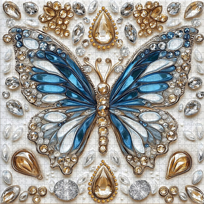 Butterfly's Crystal Symphony Wooden Jigsaw Puzzle 1000 Pieces