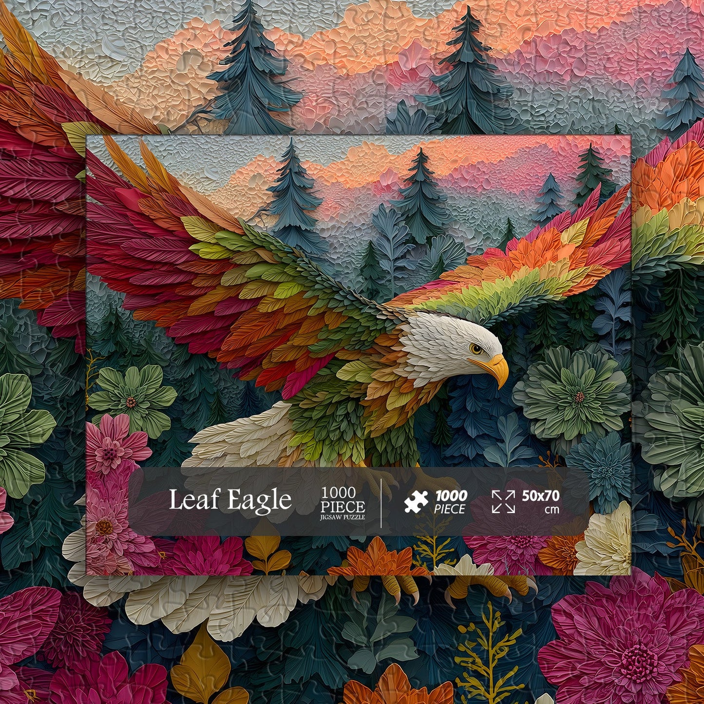 Leaf Eagle Wooden Jigsaw Puzzle 1000 Pieces