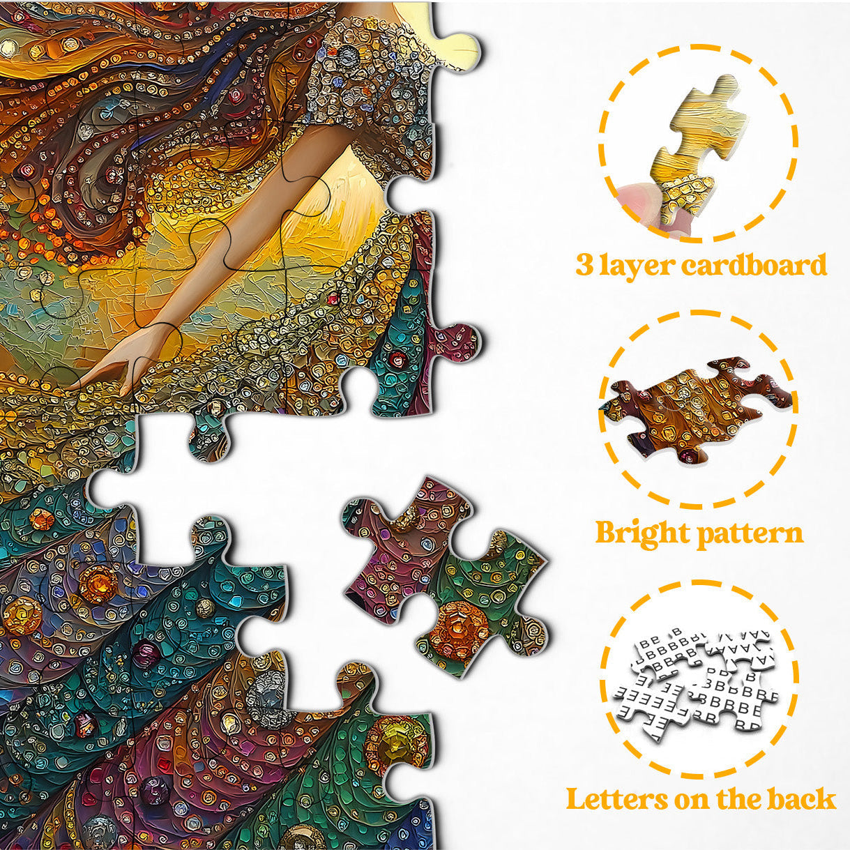 Gemstone Woman Wooden Jigsaw Puzzle 1000 Piece