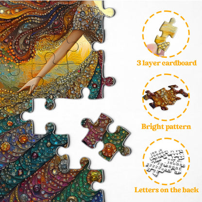 Gemstone Woman Wooden Jigsaw Puzzle 1000 Piece