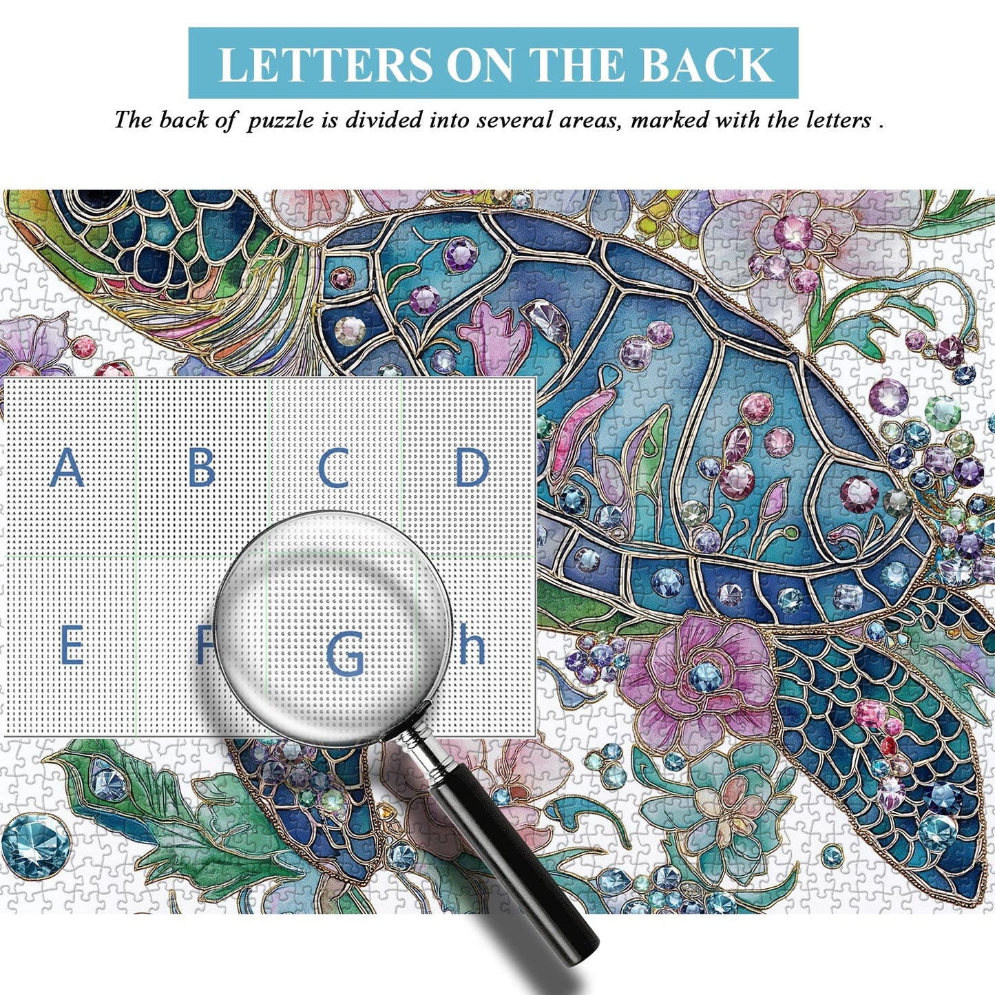 Shining Turtle Wooden Jigsaw Puzzle 1000 Pieces