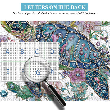 Shining Turtle Wooden Jigsaw Puzzle 1000 Pieces