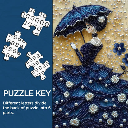 Beaded Lady Wooden Jigsaw Puzzles 1000 Pieces