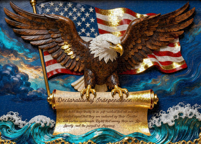 Eagle of Liberty Wooden Jigsaw Puzzle 1000 Pieces
