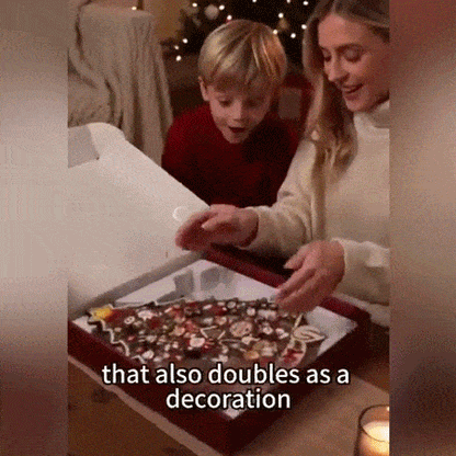 🎄Intricate Christmas Wooden Puzzle Ornaments – Festive Tabletop Decor