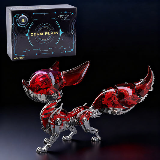 3D Steel Adjustable Mechanical Fox Metal Puzzle Model Kit