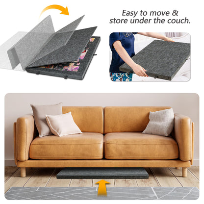 Tilting Puzzle Board with 2-in-1 Designed Stand & Cover