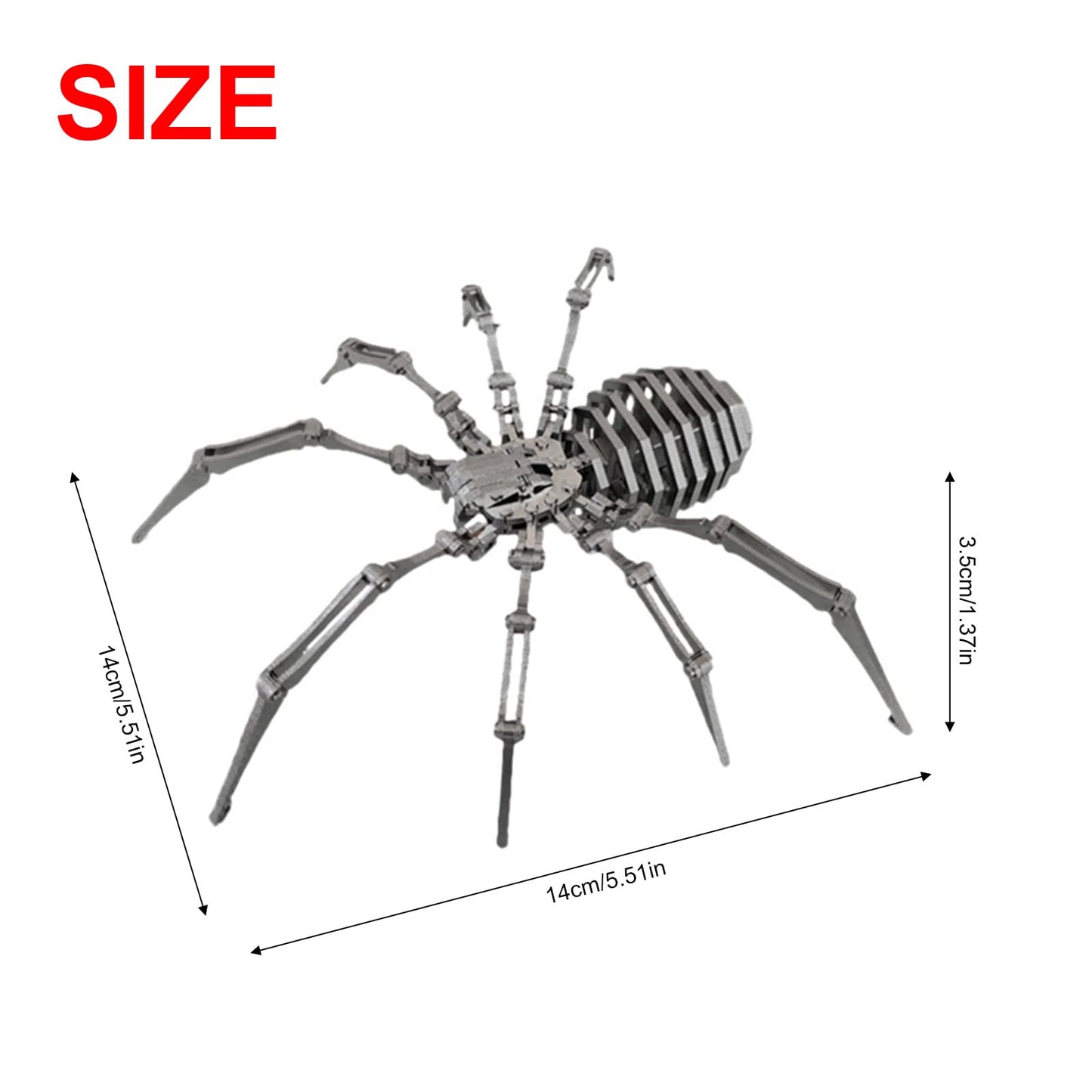 Mechanical Spider King 3D Metal Puzzle