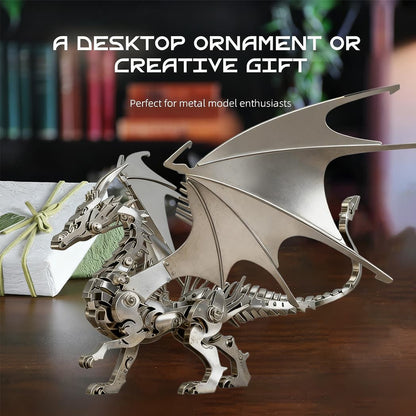 Fire Dragon 3D Metal Puzzle Model for Adults