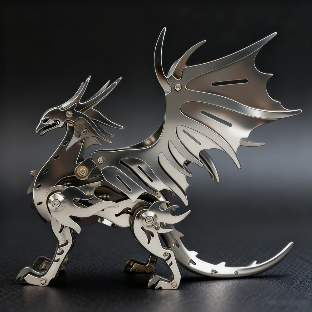 3D Steel Mechanical Flying Dragon Puzzles