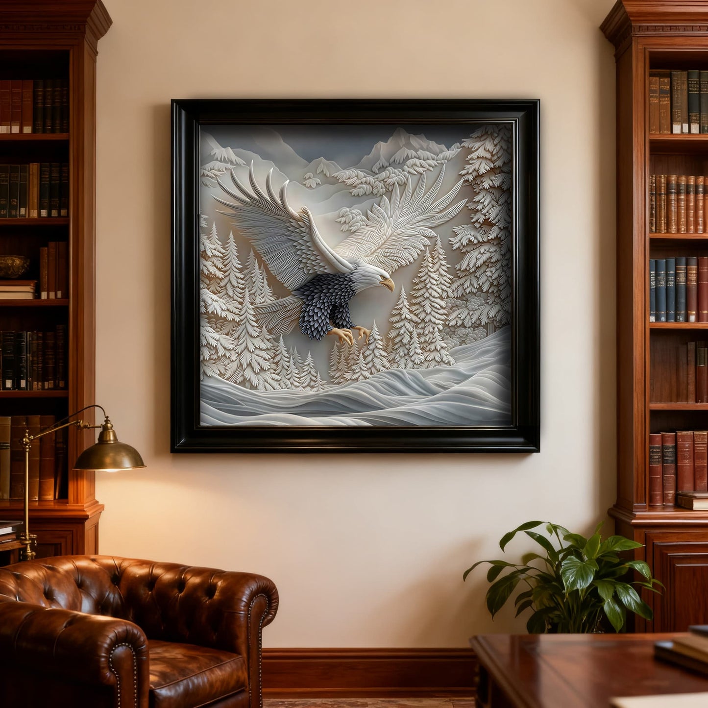 Carved Eagle Jigsaw Puzzle