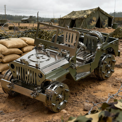 Steel Mechanical Iron Blood Jeep 3D Metal Puzzle