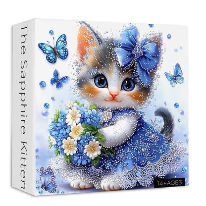 The Sapphire Kitten Wooden Jigsaw Puzzle 1000 Pieces