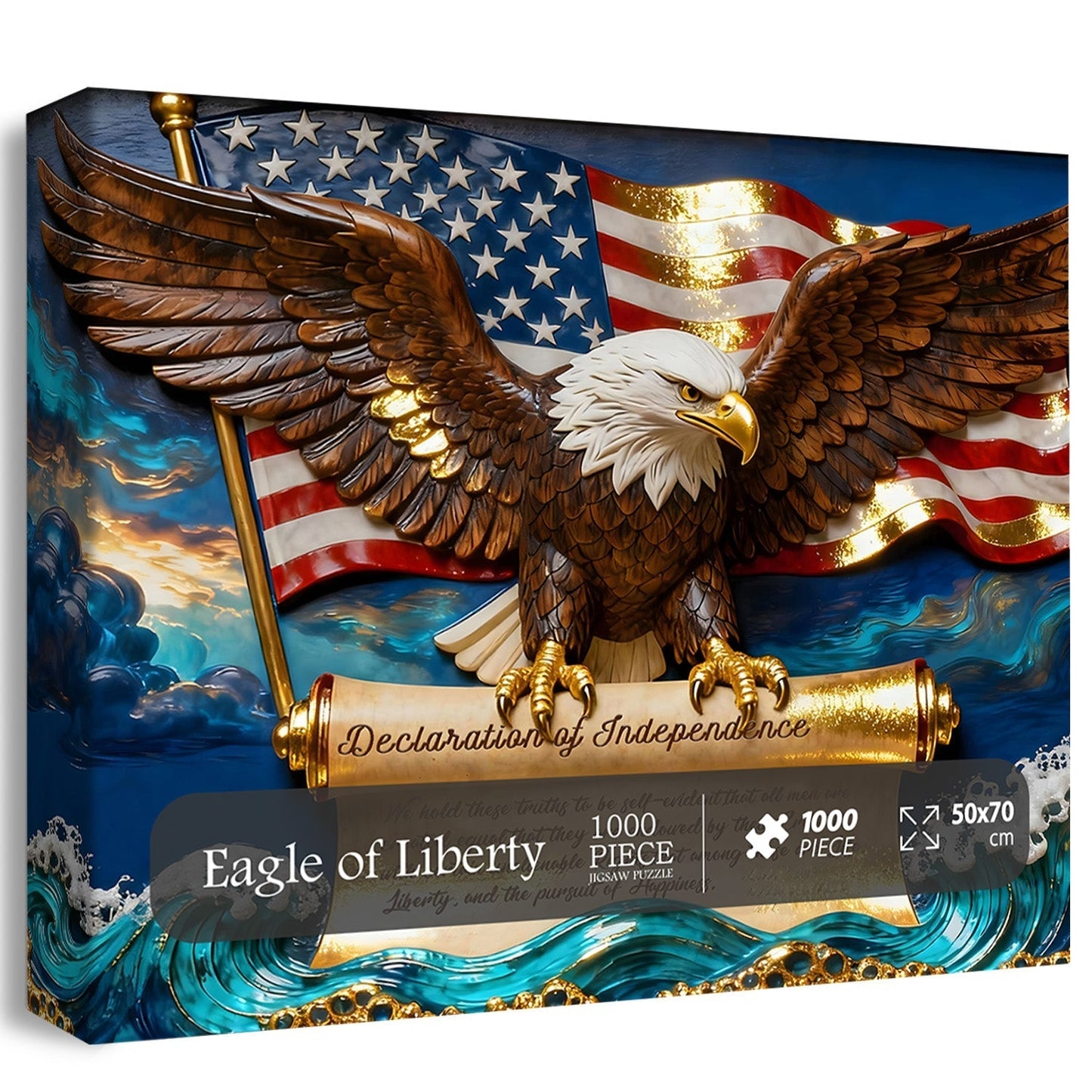 Eagle of Liberty Wooden Jigsaw Puzzle 1000 Pieces