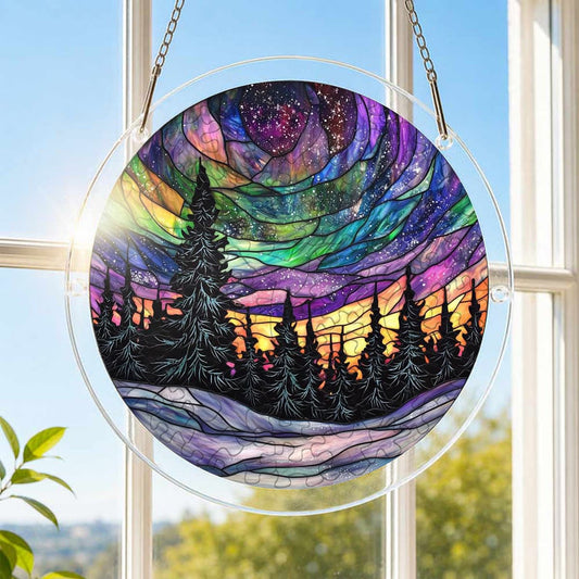 Northern Lights Acrylic Jigsaw Puzzle Suncatcher