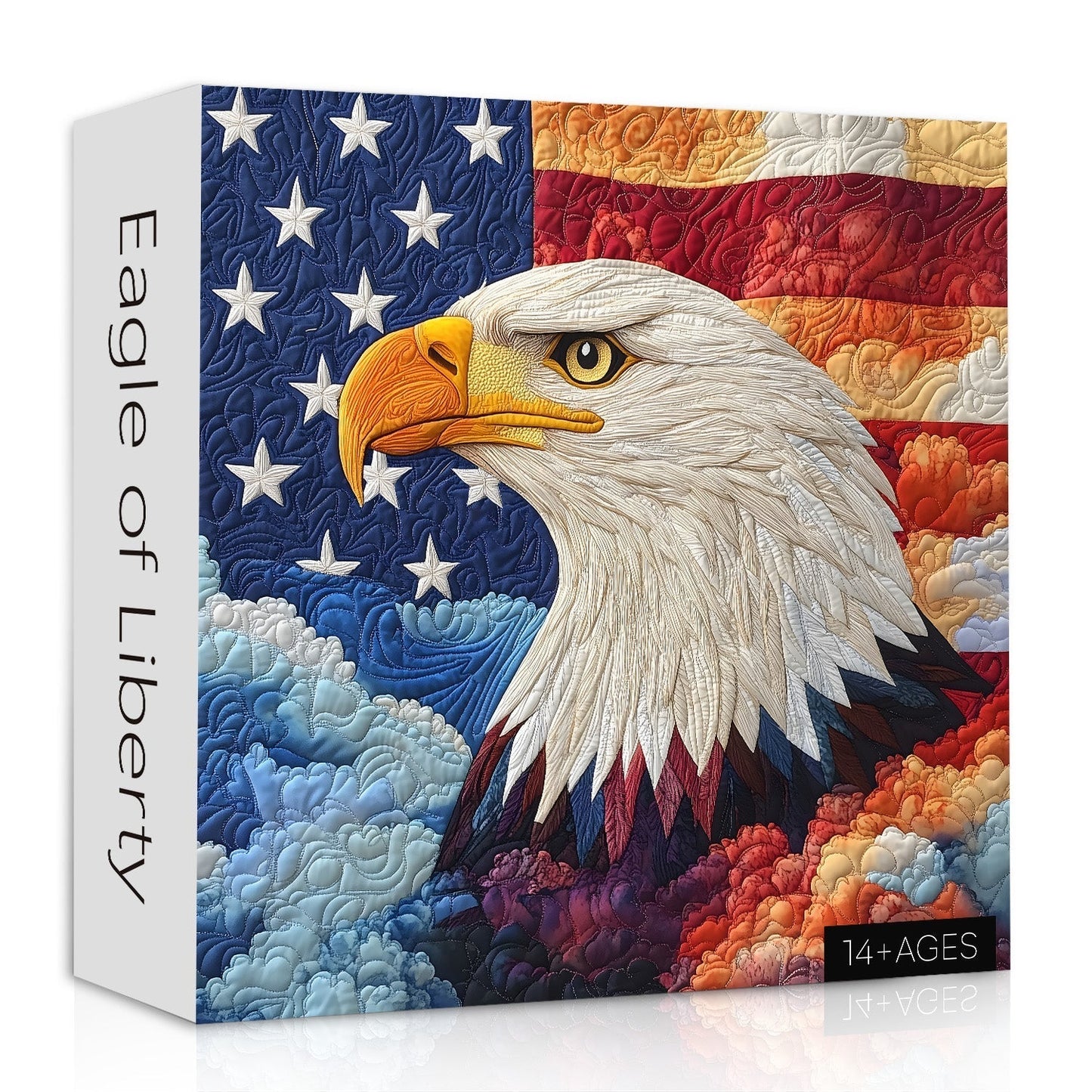 The Quilted Eagle Wooden Jigsaw Puzzle 1000 Pieces