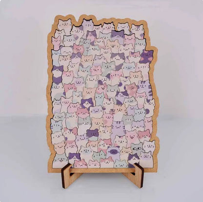 🐾Cat Shaped Wooden Jigsaw Puzzle