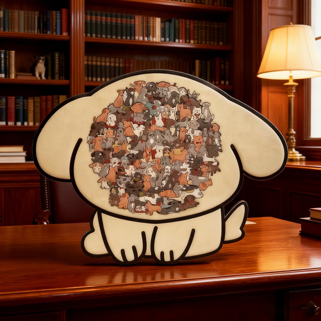 Colored Animals Tray Wooden Jigsaw Puzzle