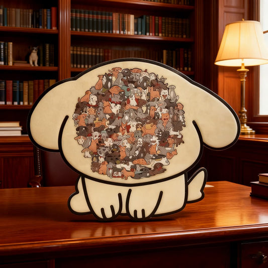 Colored Animals Tray Wooden Jigsaw Puzzle