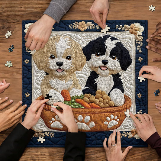 Funny Puppy Puzzles Jigsaw Puzzle 1000 Pieces for Adults