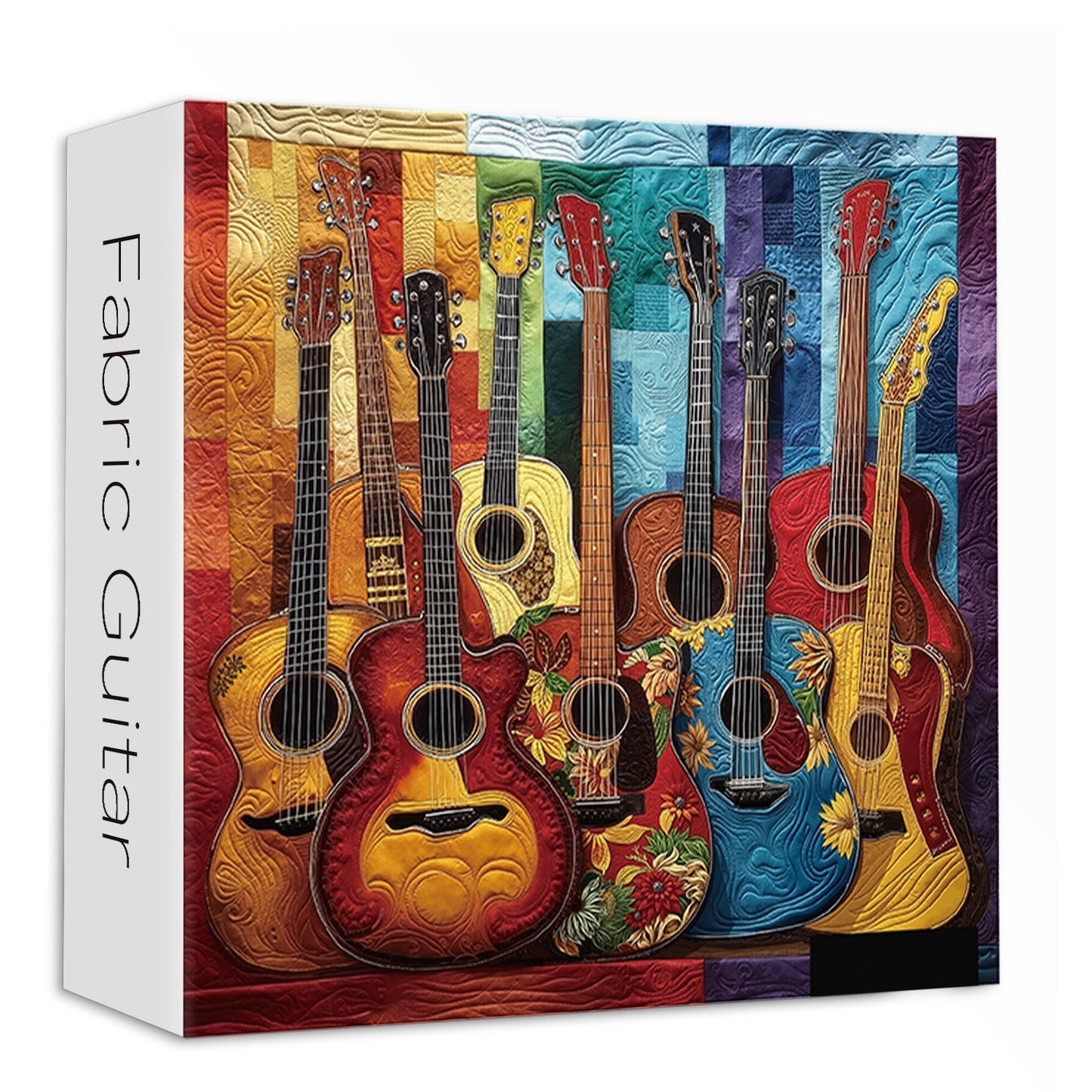Fabric Guitar Wooden Jigsaw Puzzles 1000 Pieces