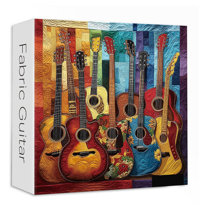 Fabric Guitar Wooden Jigsaw Puzzles 1000 Pieces