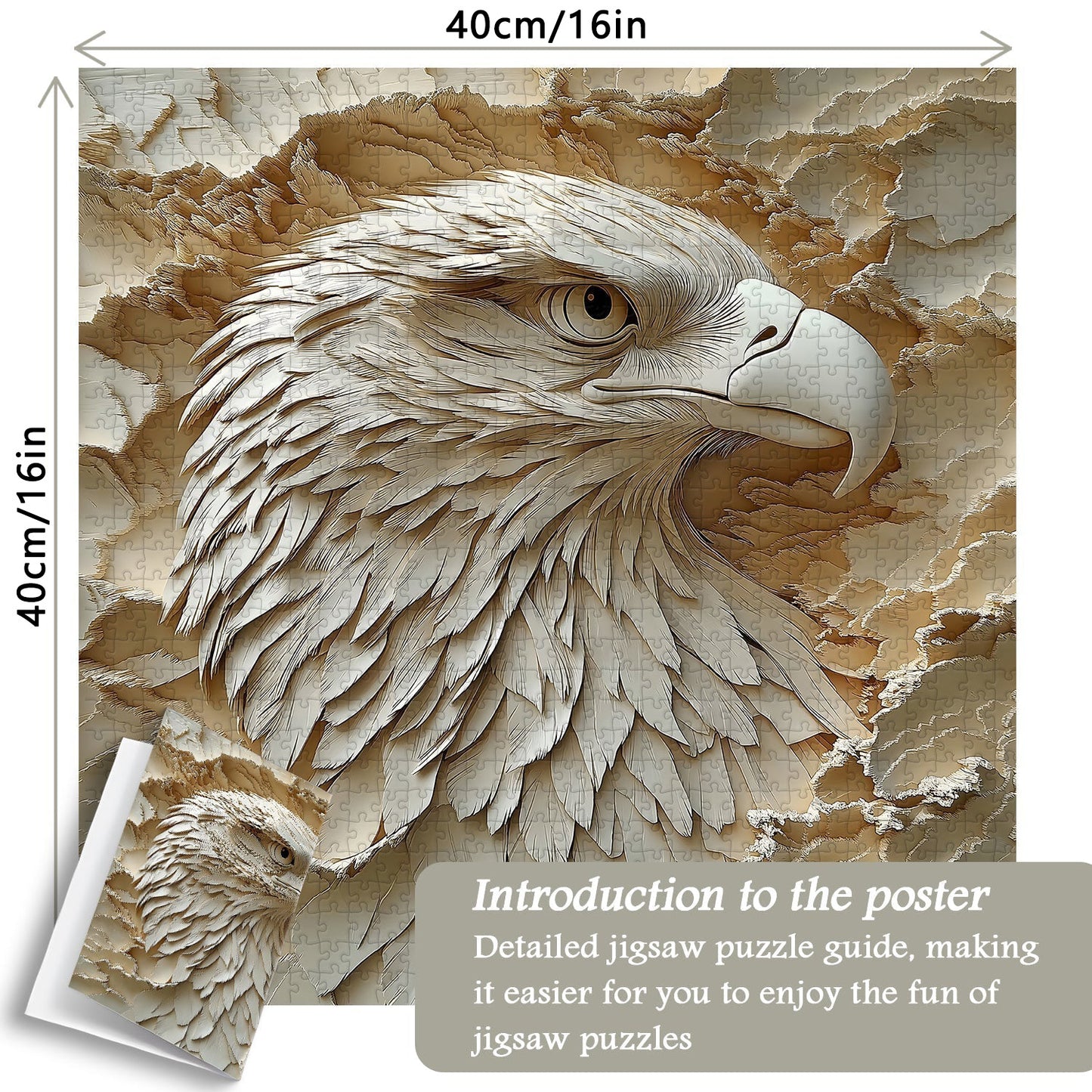 Paper Eagle Wooden Jigsaw Puzzle 1000 Pieces