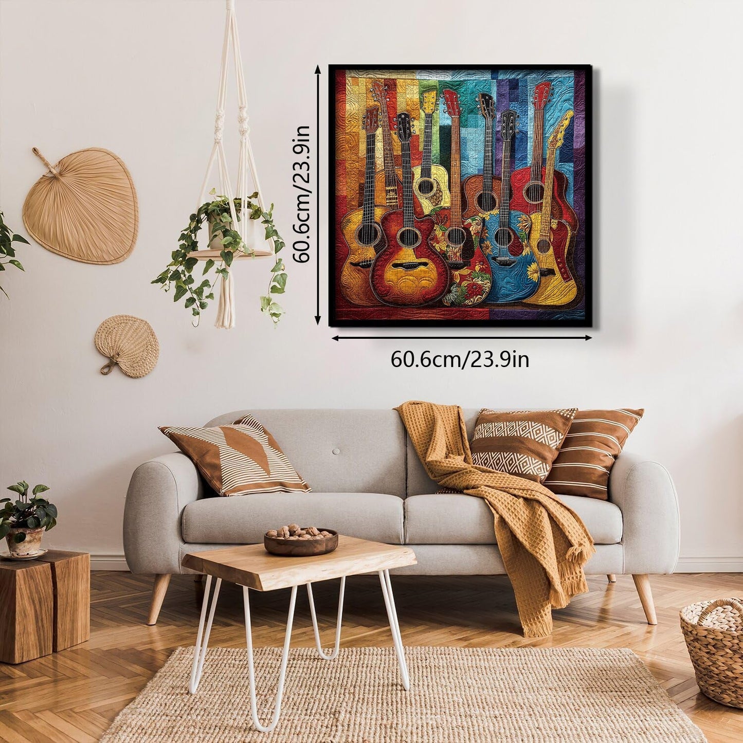 Fabric Guitar Wooden Jigsaw Puzzles 1000 Pieces