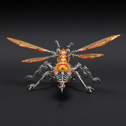 3D Steel Puzzle Wasp Model Kit with LED Lights