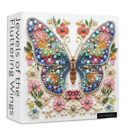 Jewels of the Fluttering Wings Wooden Jigsaw Puzzle 1000 Pieces