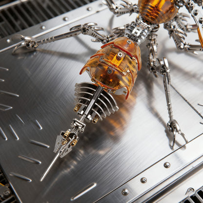 3D Steel Puzzle Wasp Model Kit with LED Lights