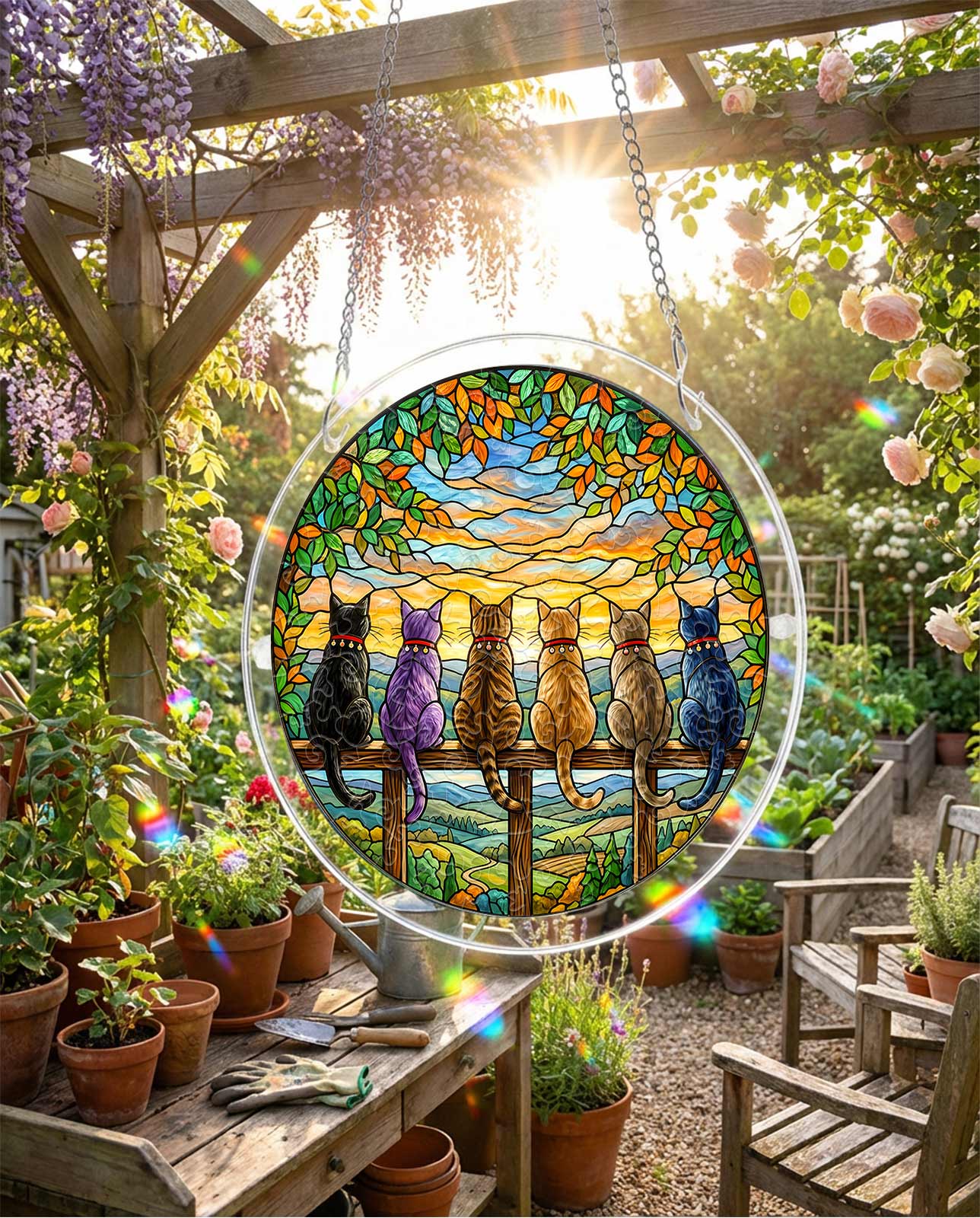 Horizon Watchers Puzzle Suncatcher