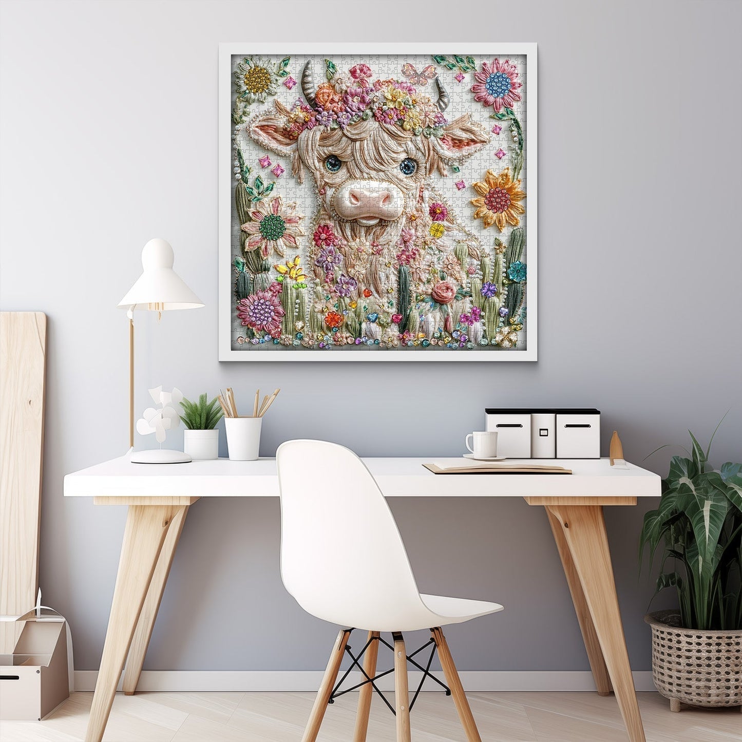 Elegant Cow Wooden Jigsaw Puzzle 1000 Pieces