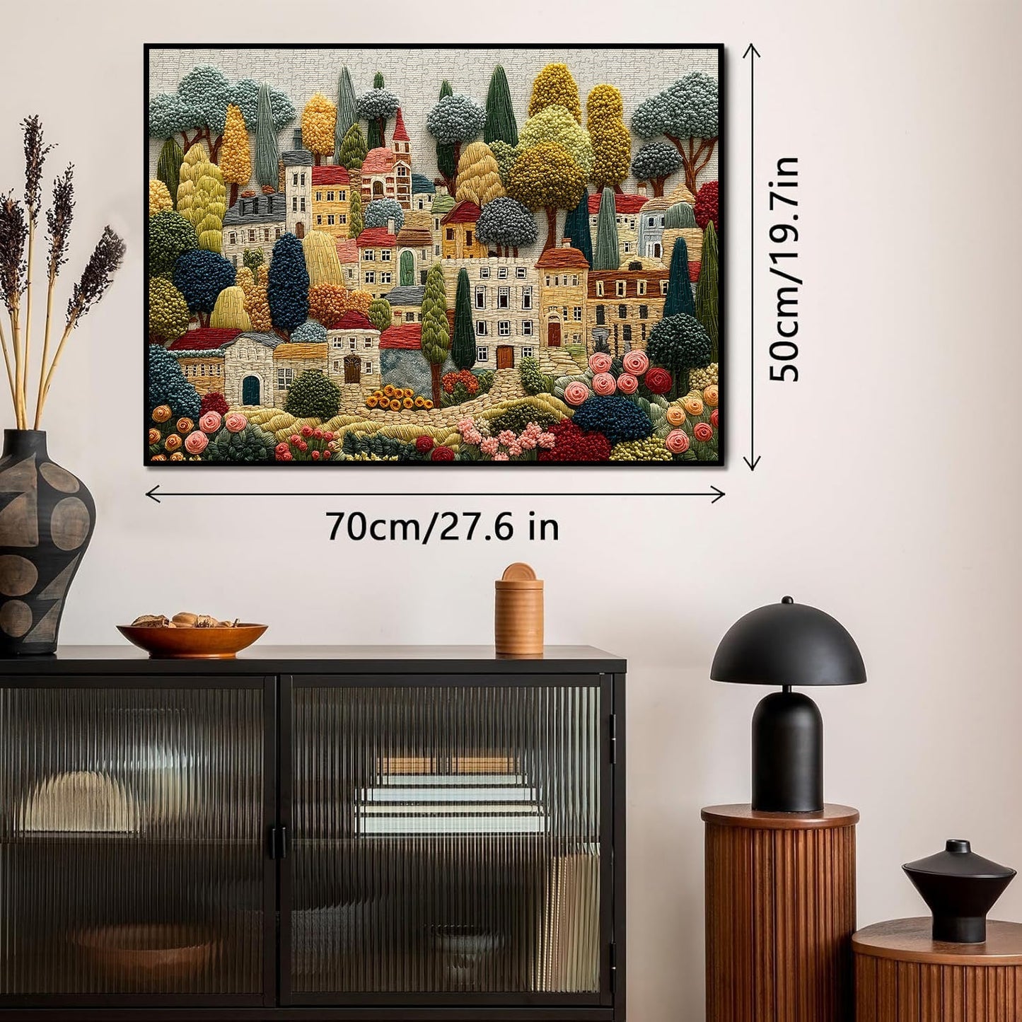 Embroidery Village Wooden Jigsaw Puzzle 1000 Pieces