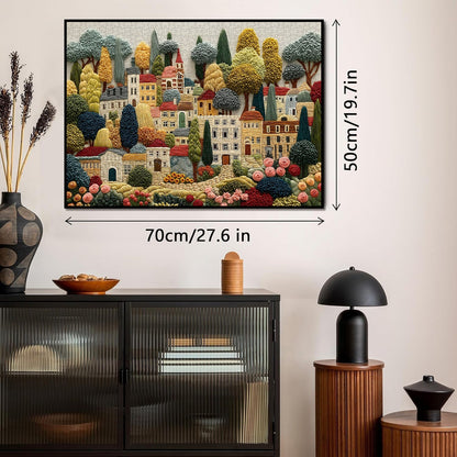 Embroidery Village Wooden Jigsaw Puzzle 1000 Pieces