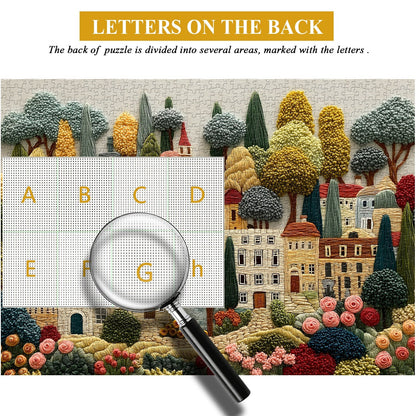 Embroidery Village Wooden Jigsaw Puzzle 1000 Pieces