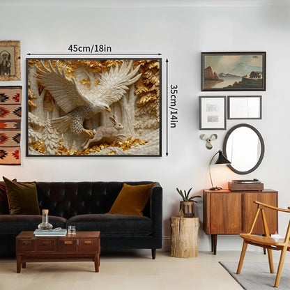 Hunting a Bald Eagle Wooden Jigsaw Puzzle 1000 Pieces