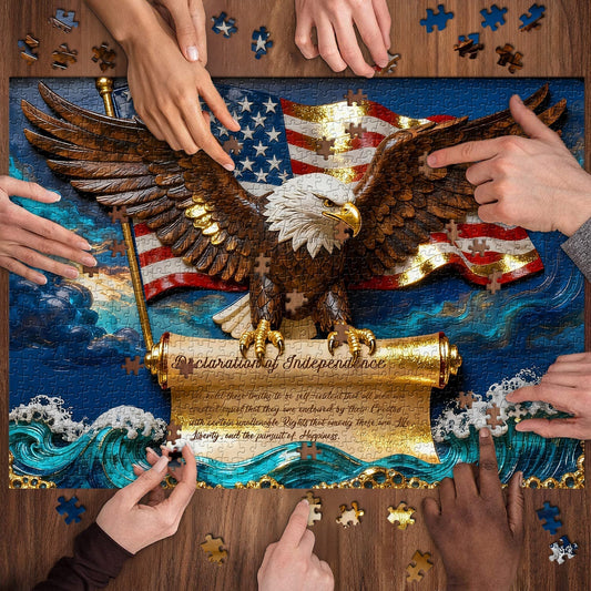 Eagle of Liberty Wooden Jigsaw Puzzle 1000 Pieces