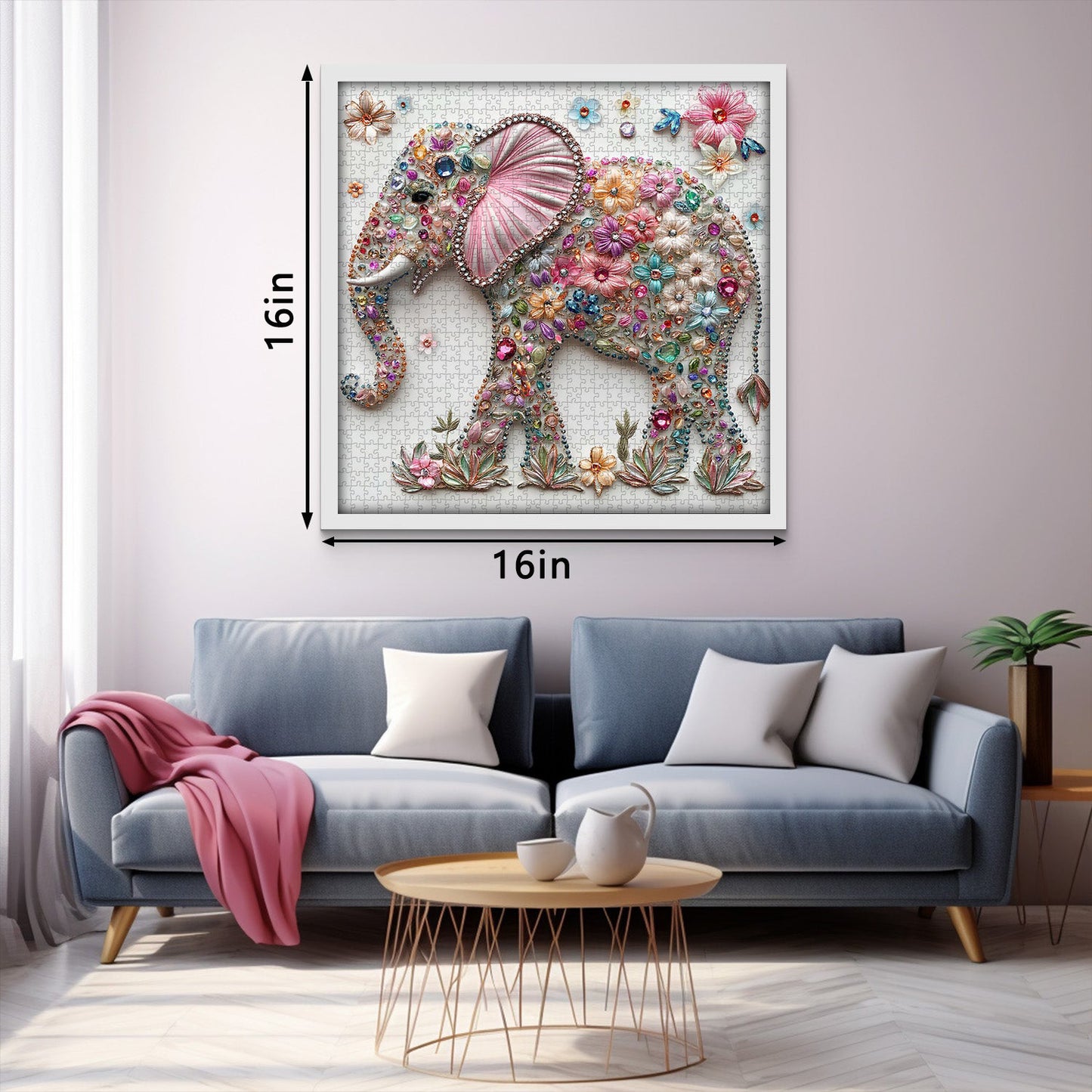 Elegant Elephant Wooden Jigsaw Puzzle 1000 Pieces