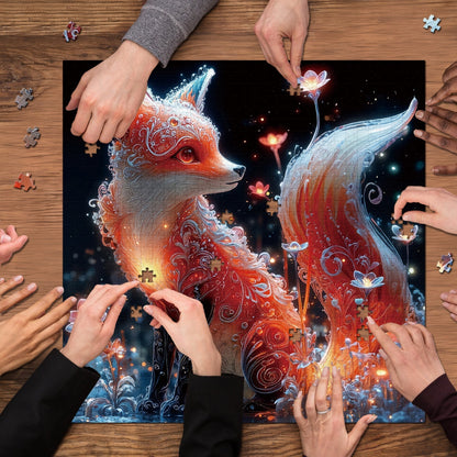 Crystal Fox Wooden Jigsaw Puzzles 1000 Pieces