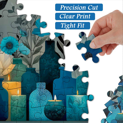 Indigo Whisper Wooden Jigsaw Puzzle 1000 Pieces