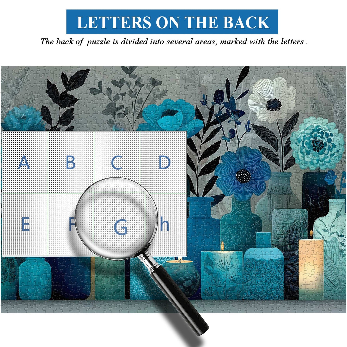 Indigo Whisper Wooden Jigsaw Puzzle 1000 Pieces