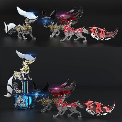 3D Steel Adjustable Mechanical Fox Metal Puzzle Model Kit