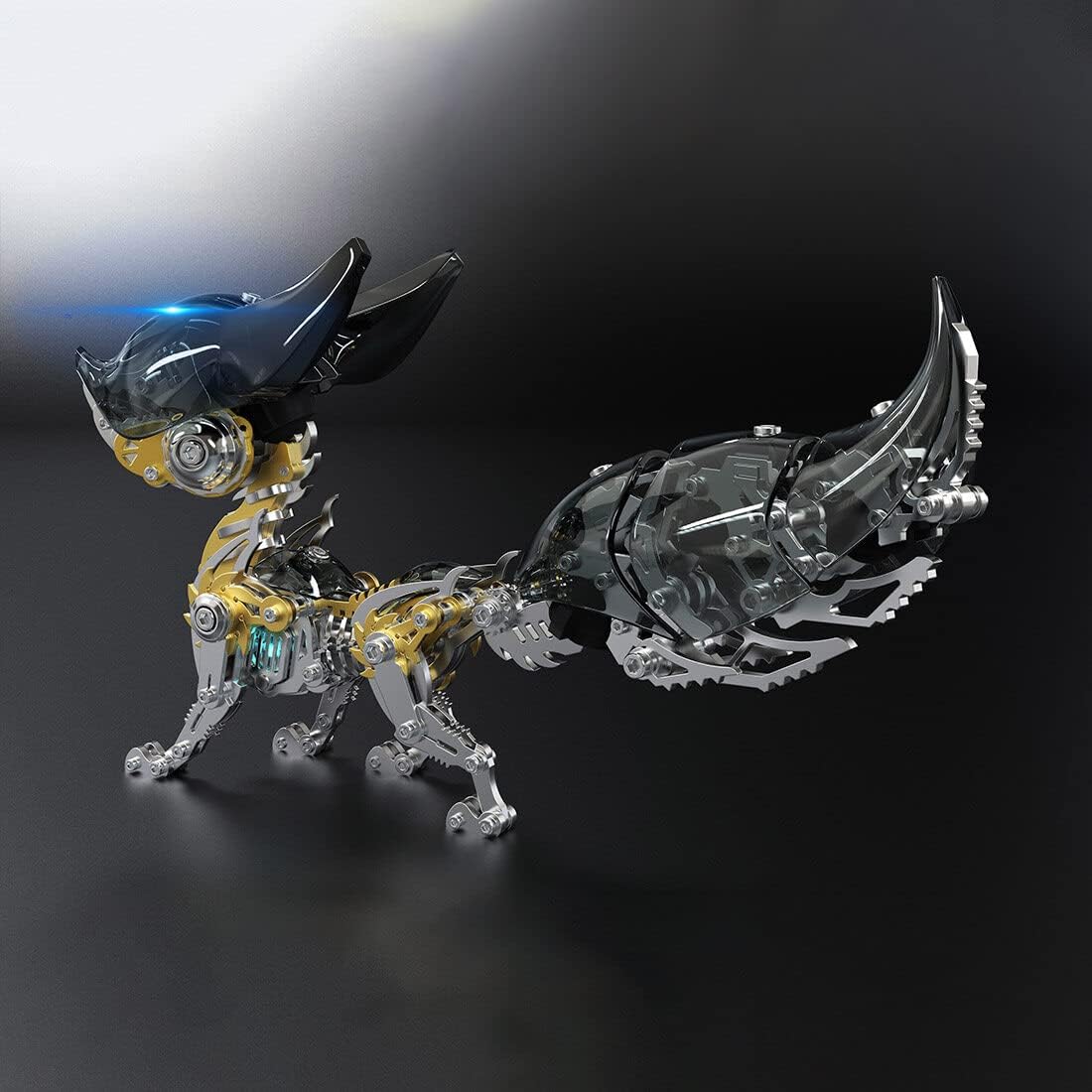 3D Steel Adjustable Mechanical Fox Metal Puzzle Model Kit