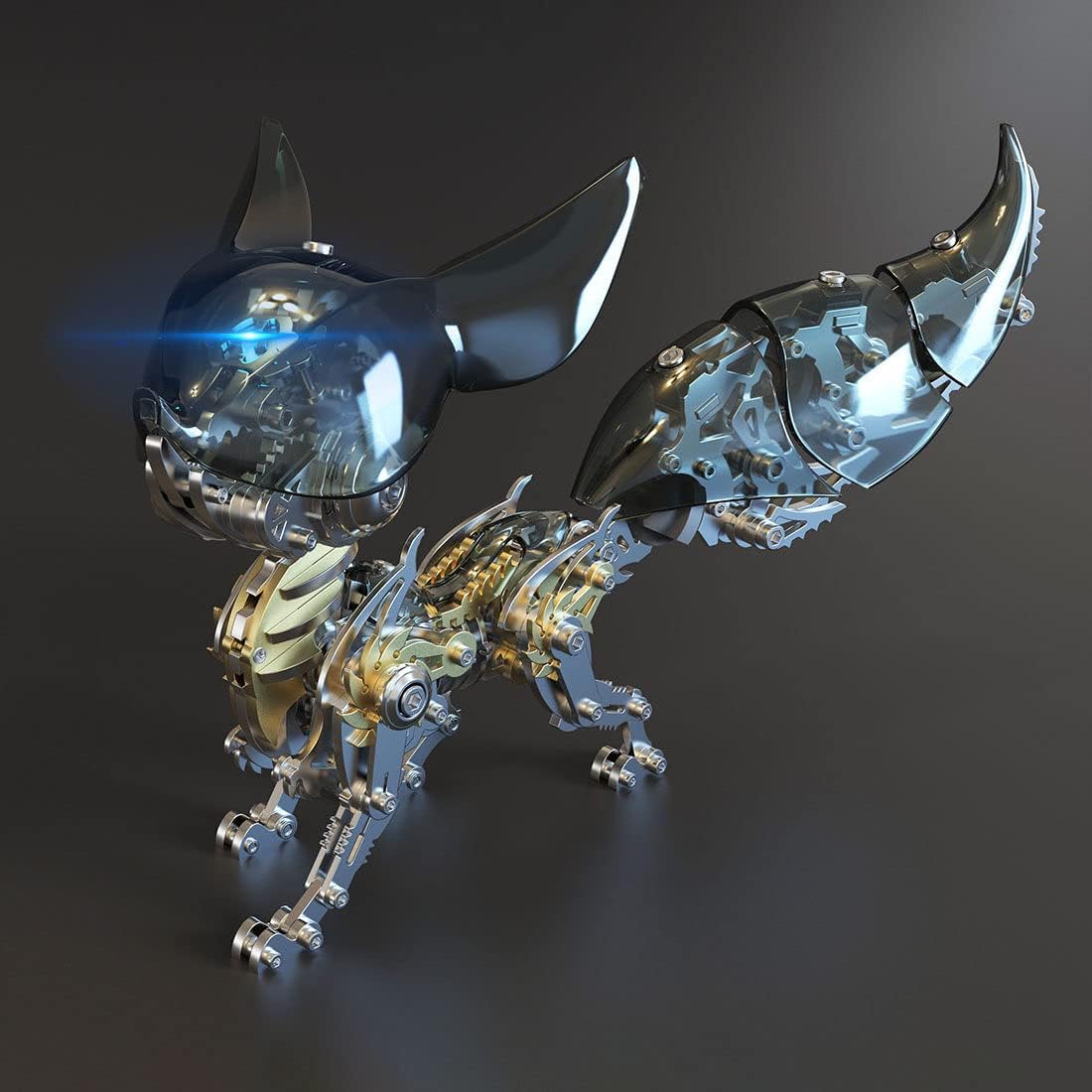 3D Steel Adjustable Mechanical Fox Metal Puzzle Model Kit