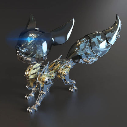 3D Steel Adjustable Mechanical Fox Metal Puzzle Model Kit