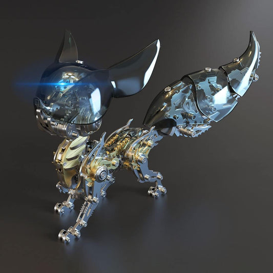 3D Steel Adjustable Mechanical Fox Metal Puzzle Model Kit