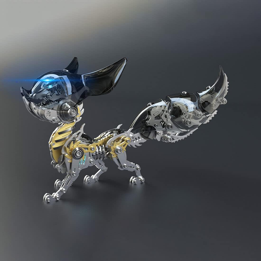 3D Steel Adjustable Mechanical Fox Metal Puzzle Model Kit